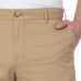  Men’s Flat Front Short, Beige, 42