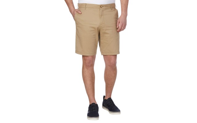  Men’s Flat Front Short, Beige, 30