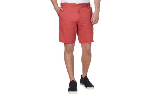  Men’s Flat Front Short, Red, 42