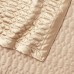  Satinique Quilted King Quilt Bedding, Ivory
