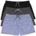 Jane and Bleecker Ladies' Sleep Short, 3-pack, Black, X-Large