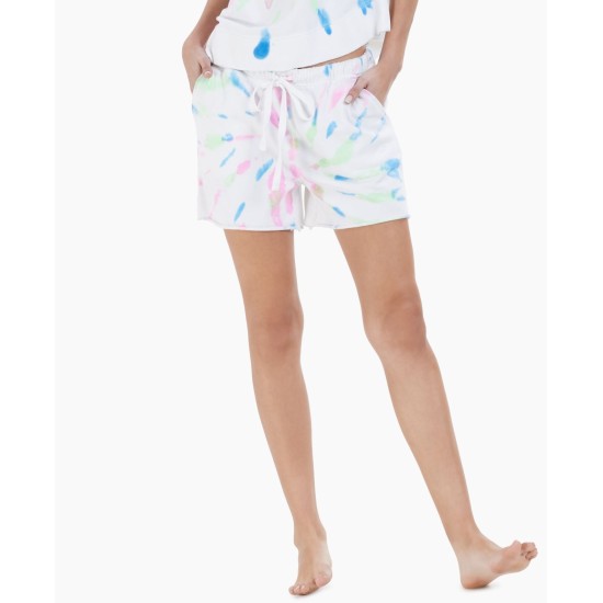 Jenni French Terry Pajama Shorts, White, Medium