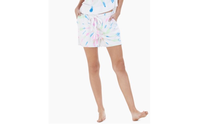 Jenni French Terry Pajama Shorts, White, Medium