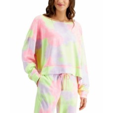 Jenni On Repeat Super Soft Crew Sleep Top, Multicolor, Medium