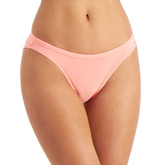  Women's Solid Bikini Bottoms, Pink, XX-Large
