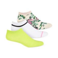 Jenni Women’s 3pk Palm Neon No-Show Socks