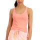  Women’s Basic Solid Ribbed Tank Top, Orange, X-Small