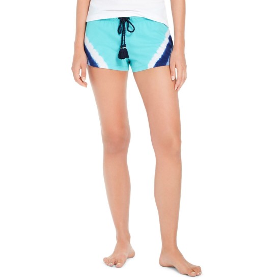  by fer Moore Cotton Printed Pajama Shorts, Blue, X-Small