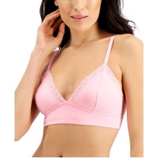 Jenni Women’s On Repeat Wide Lace Bralette, Pink, Large