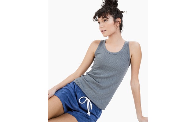  Women’s Pajama Shorts, Navy, Small