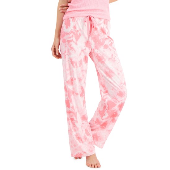  Women’s Printed Pajama Pants, Pink, Medium