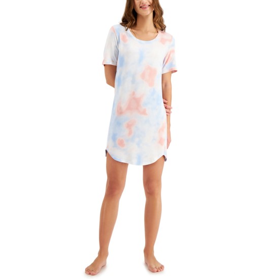  Women’s Short Sleep Shirt Nightgown, Multicolor, Small