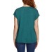  Ladies' Knit Top, Green, 3X