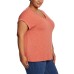  Ladies' Knit Top, Orange, Medium