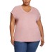  Ladies' Knit Top, Pink, XX-Large