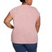  Ladies' Knit Top, Pink, Medium