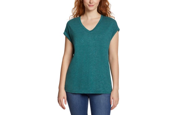  Ladies' Knit Top, Green, 2X