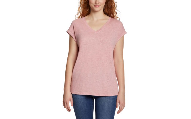  Ladies' Knit Top, Pink, 2X