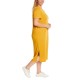  Ladies' Midi Dress, Yellow, 2X