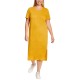  Ladies' Midi Dress, Yellow, 2X