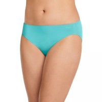 Jockey Women's No Panty Line Promise Bikini Underwears, Blue, 6
