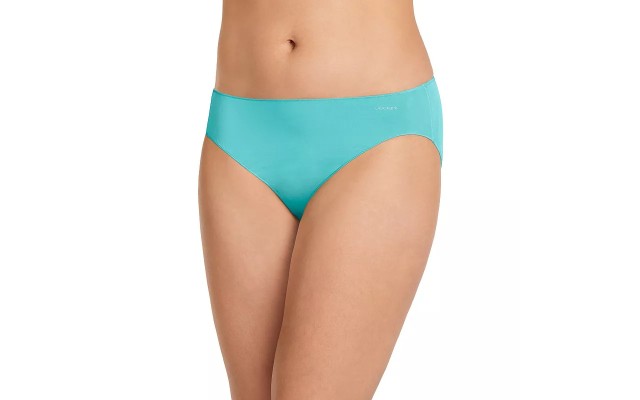  Women's No Panty Line Promise Bikini Underwears, Blue, 8