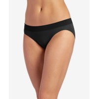 Jockey Women’s Microfiber Tagless Bikini Panty, Black, 6