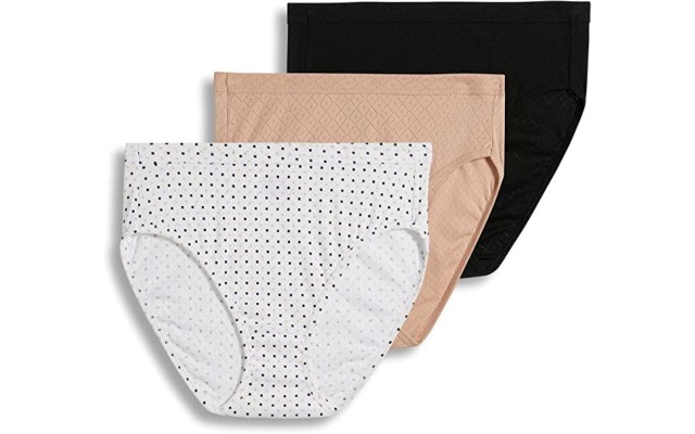  Women’s Underwear Elance Breathe Hipster – 3 Pack, White/Beige/Black, 6