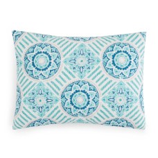 John Robshaw Dannar Standard Quilted Sham Aqua Blue 20×26