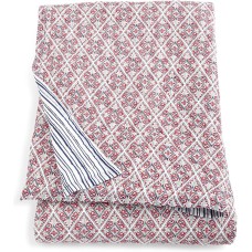 John Robshaw King Quilt , Red/Blue, 110″x92″