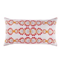 John Robshaw Padez Bolster Decorative Pillow, 17″ X 32″, Orange