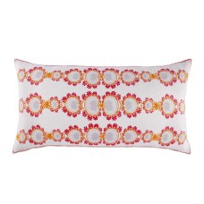 John Robshaw Padez Bolster Decorative Pillow, 17″ X 32″, Orange