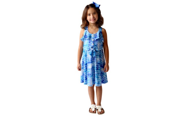  Kids' Sundress, Blue, One Color, 6