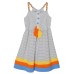 Kids' Sundress, Gray, One Color, 8