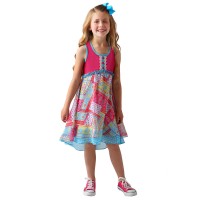 Jona Michelle Kids' Sundress, Pink, One Color, 6