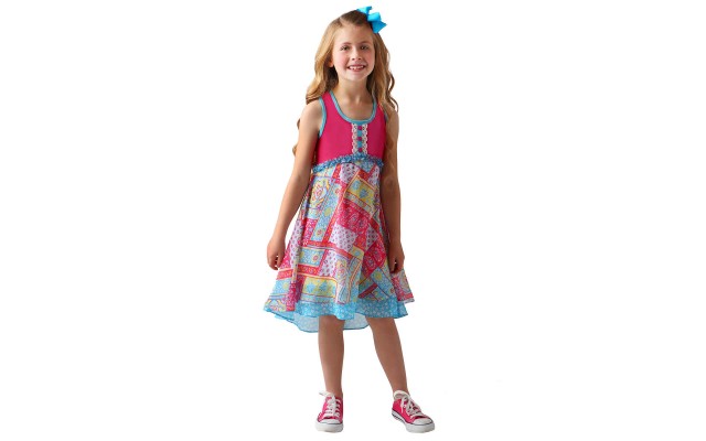  Kids' Sundress, Pink, One Color, 6