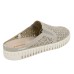  Ladies' Floral Mule, Beige, 6