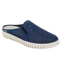 Jsport Ladies' Floral Mule, Blue, 8