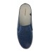  Ladies' Floral Mule, Blue, 8