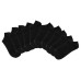 K Bell No Show Sock, 20 pair, Black, Regular