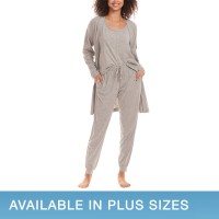 Karen Neuburger Ladies' 3-Piece Lounge Set, Gray, Small