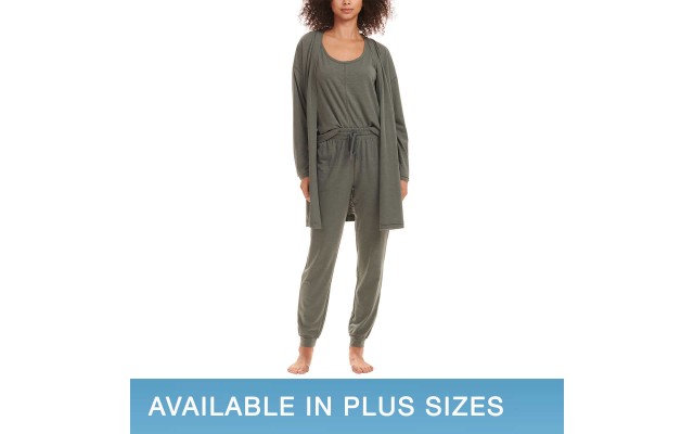  Ladies' 3-Piece Lounge Set, Green, 3X
