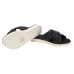  Ladies' Cross Band Sandal, Black, 7.5