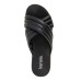  Ladies' Cross Band Sandal, Black, 7.5