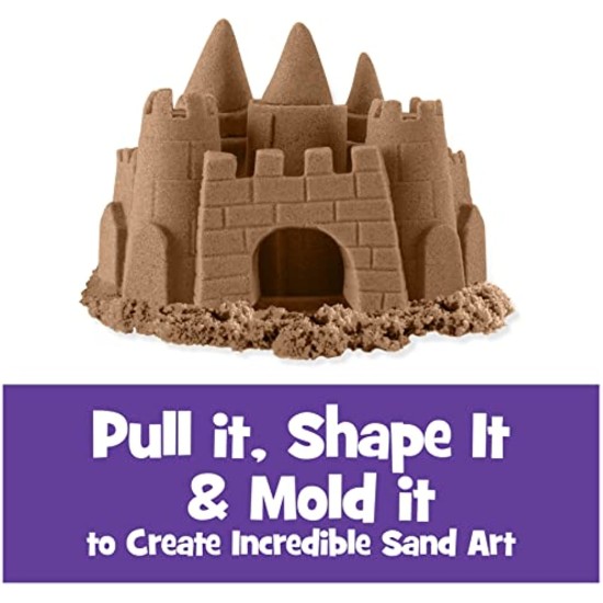  , The Original Moldable Sensory Play Sand, Brown, 2 lb. Resealable Bag, Ages 3+, Brown