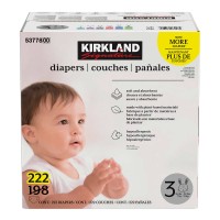 Kirkland Signature Diapers Sizes 3-6, One Color, 6 (35+ lb/16+ kg)