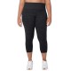  Ladies' Brushed Capri, Black, 3X