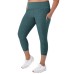  Ladies' Brushed Capri, Green, Large