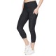  Ladies' Brushed Capri, Black, XX-Large