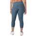  Ladies' Brushed Capri, Blue, Large